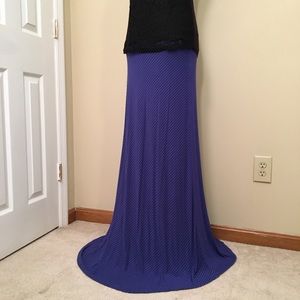 Gap Striped Long Maxi Blue